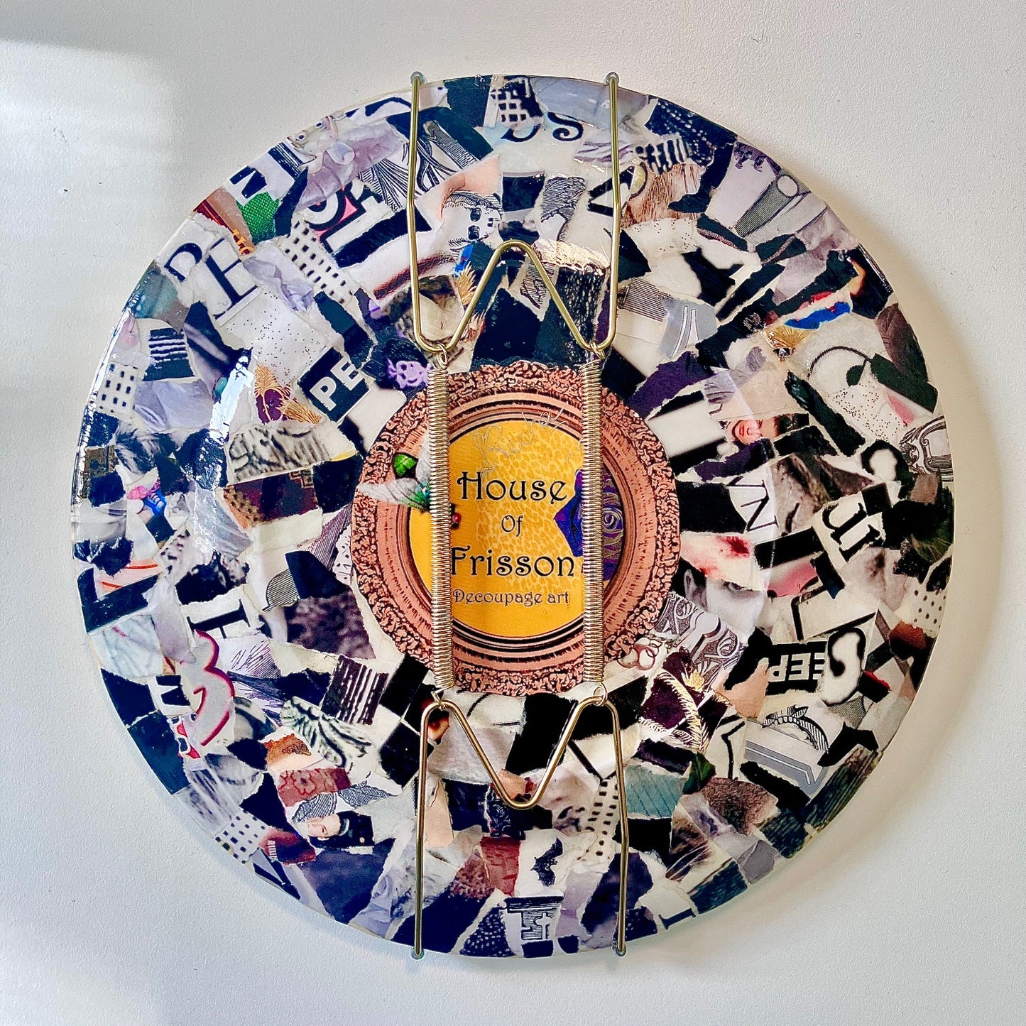 Yellow Upcycled Wall Plate "I Solemnly Swear That I Am Up To No Good" - by House of Frisson