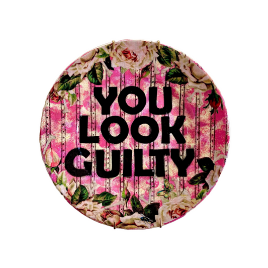 You Look Guilty Wall Plate by House of Frisson